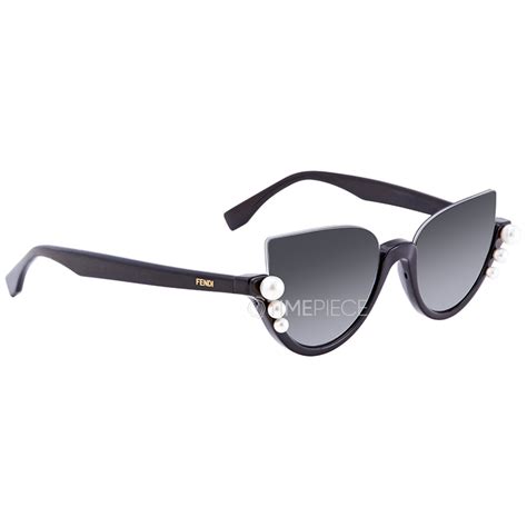 fendi ribbons and pearls sunglasses|Fendi Ribbons and Pearls Grey Silver Shield Ladies Sunglasses .